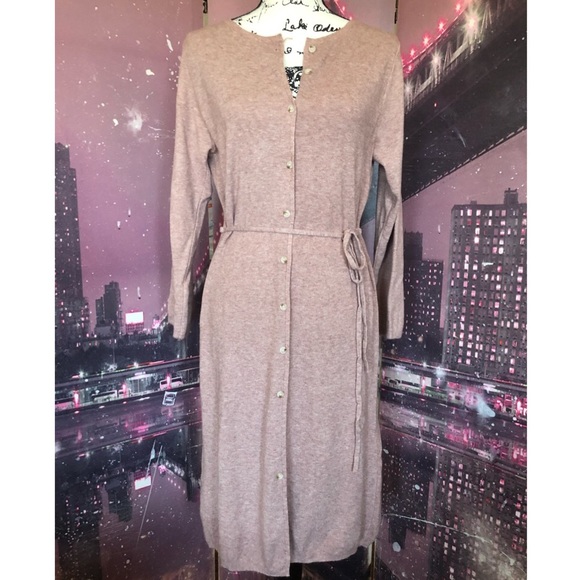 Cardigan dress sweater purple belted - Picture 8 of 8